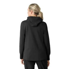Carhartt-Hoodie für Damen mit durchgehendem Reissverschluss und Waffelstruktur
