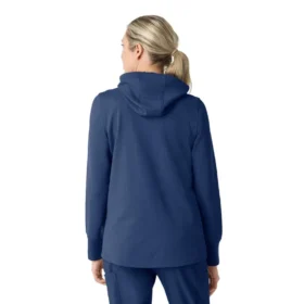 Carhartt-Hoodie für Damen mit durchgehendem Reissverschluss und Waffelstruktur