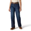 Carpenter-Jeans für Damen mit mittlerer Leibhöhe und Fleecefutter