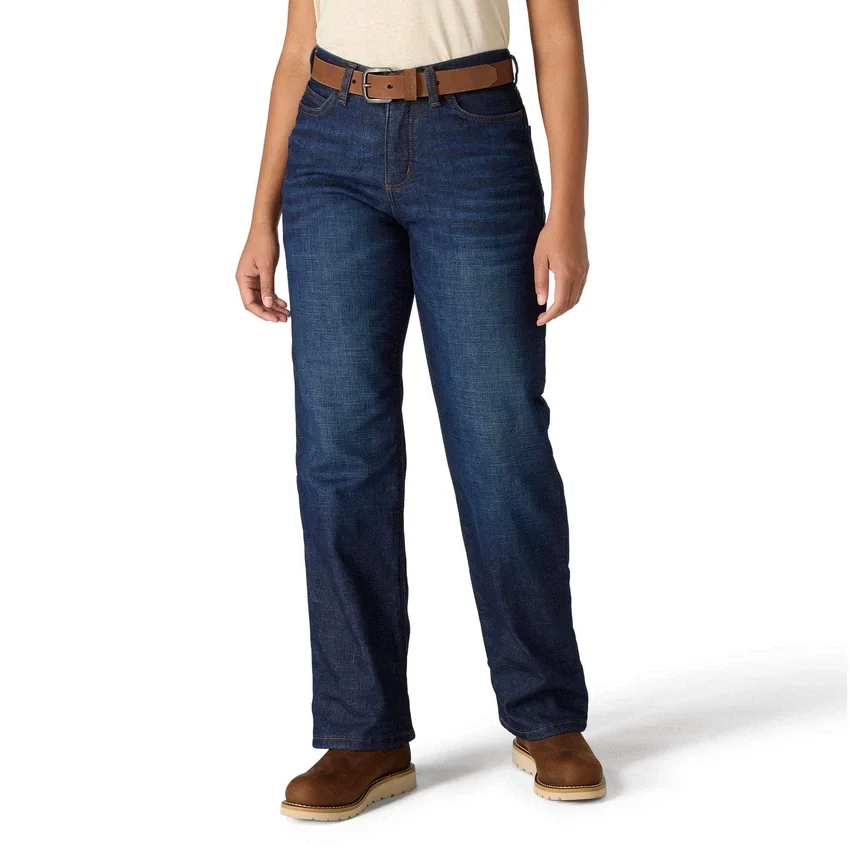 Carpenter-Jeans für Damen mit mittlerer Leibhöhe und Fleecefutter