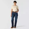 Carpenter-Jeans für Damen mit mittlerer Leibhöhe und Fleecefutter