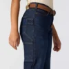 Carpenter-Jeans für Damen mit mittlerer Leibhöhe und Fleecefutter