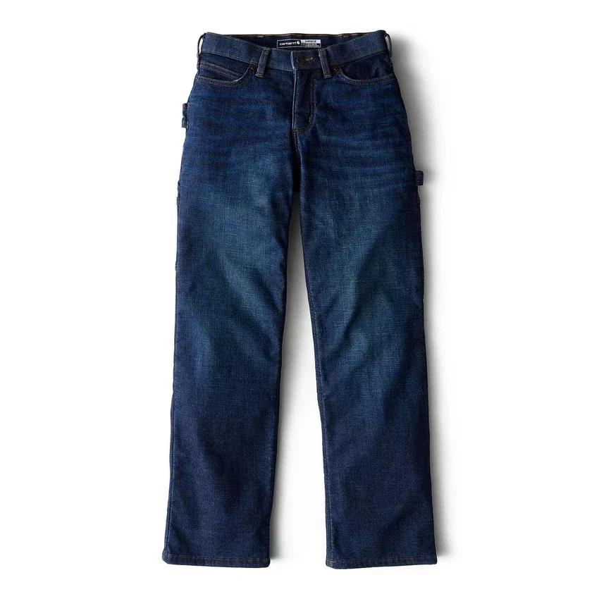 Carpenter-Jeans für Damen mit mittlerer Leibhöhe und Fleecefutter