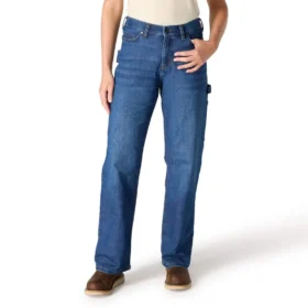 Carpenter Stretch-Arbeitsjeans für Damen mit mittlerer Leibhöhe