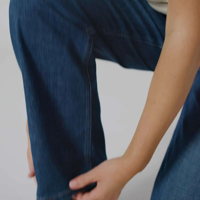 Carpenter Stretch-Arbeitsjeans für Damen mit mittlerer Leibhöhe