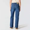 Carpenter Stretch-Arbeitsjeans für Damen mit mittlerer Leibhöhe