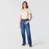 Carpenter Stretch-Arbeitsjeans für Damen mit mittlerer Leibhöhe