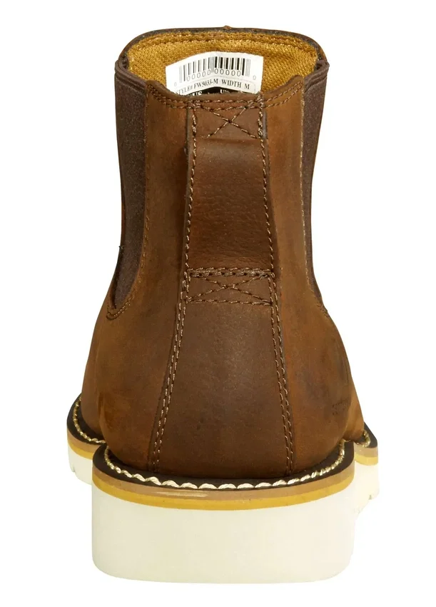 Chelsea-Arbeitsstiefel mit Stahlkappe und Keilabsatz