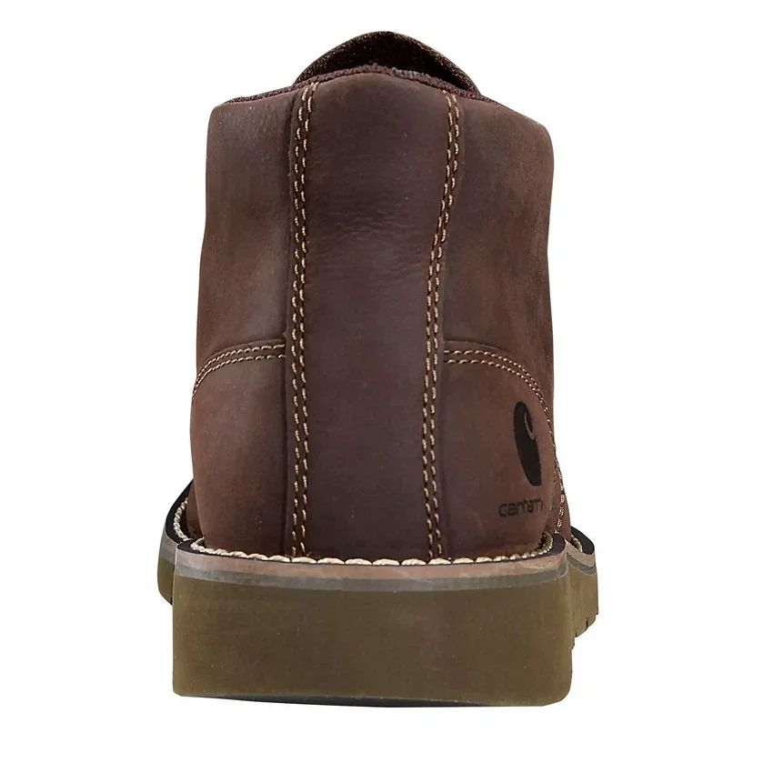 Chukka-Stiefel mit Keilabsatz und gerader Zehenpartie