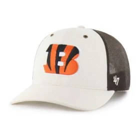 Cincinnati Bengals '47 Ungefärbte Trucker-Kappe, lockere Passform
