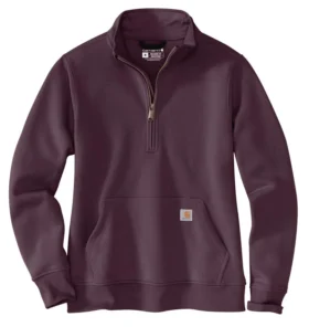 Clarksburg Sweatshirt mit Viertelreißverschluss für Damen