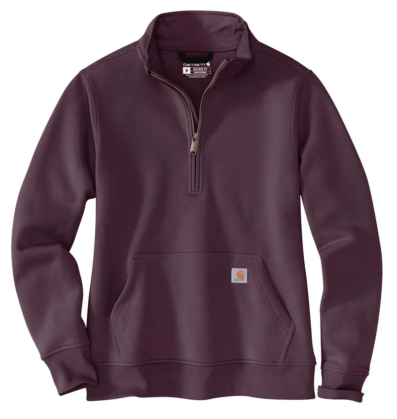 Clarksburg Sweatshirt mit Viertelreißverschluss für Damen