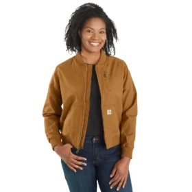 Crawford-Bomberjacke aus Canvas für Damen in lockerer Passform