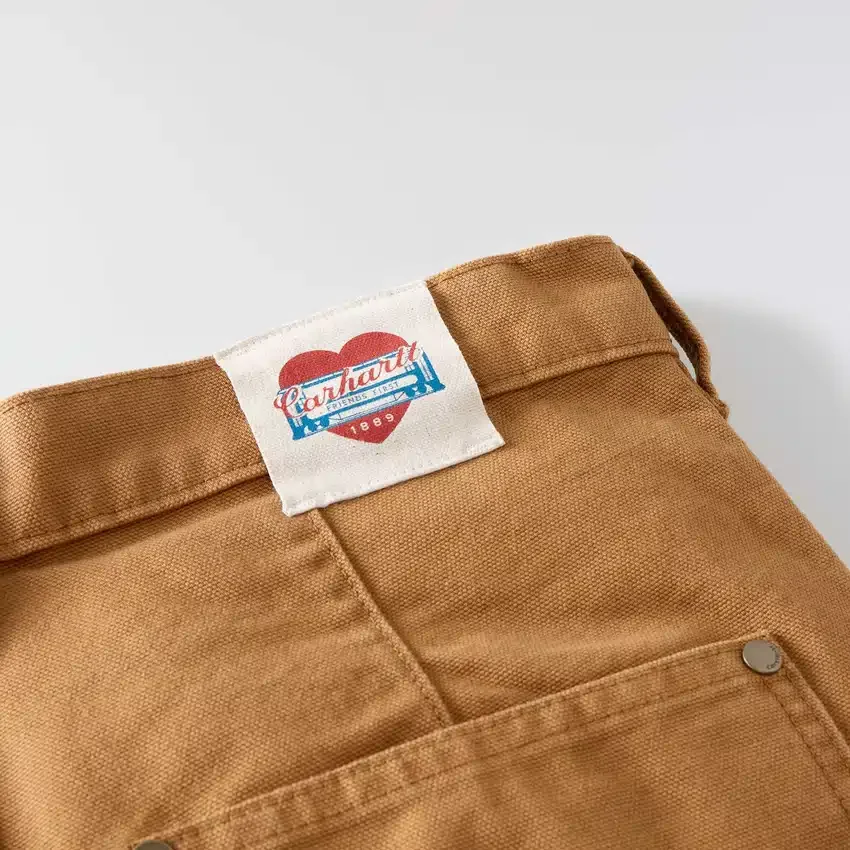 Damen-Arbeitshose aus Canvas mit doppeltem Kniebereich im Vintage-Schnitt