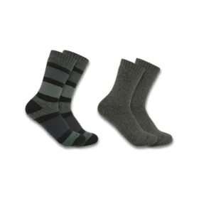 Damen-Crew-Socken, schwer, 2er-Pack