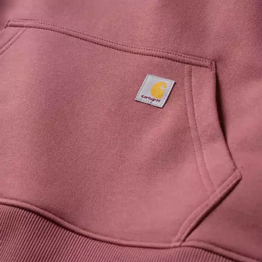 Damen-Hoodie mit «Sawyer Script Logo» auf den Armlingen