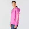 Damen-Hoodie mit «Sawyer Script Logo» auf den Armlingen