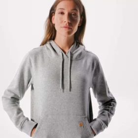 Damen-Hoodie mit «Sawyer Script Logo» auf den Armlingen