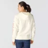 Damen-Hoodie mit «Sawyer Script Logo» auf den Armlingen
