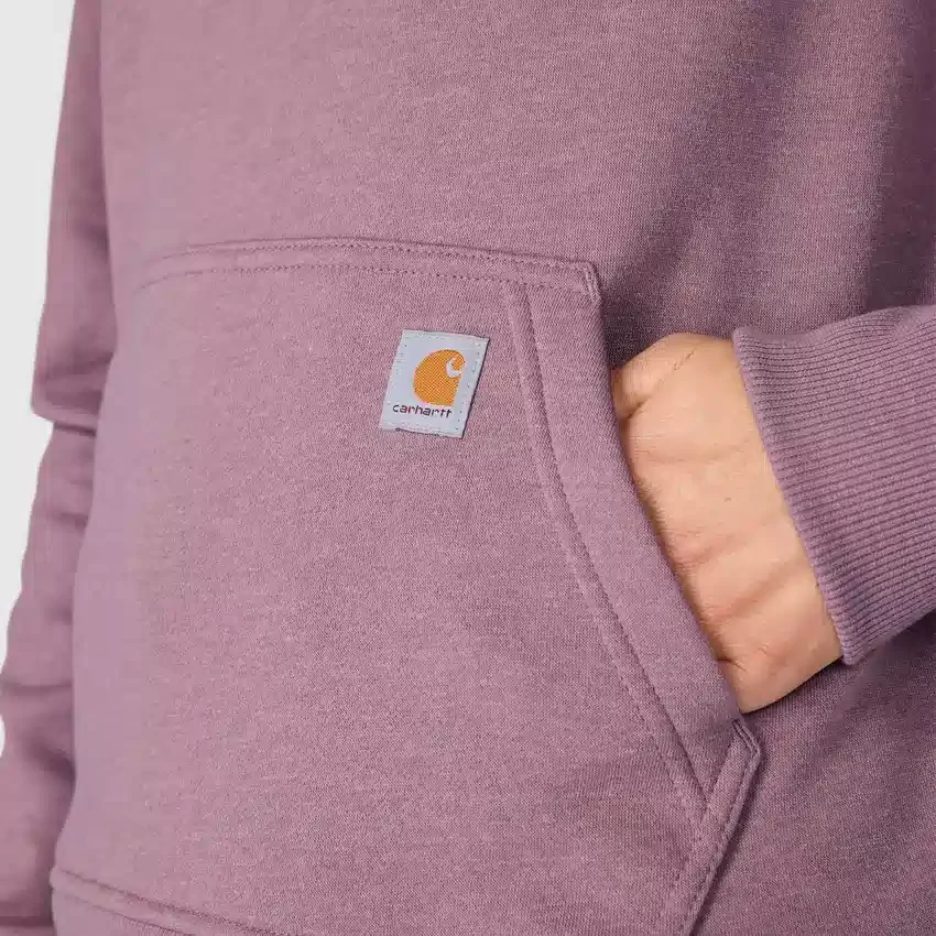 Damen-Hoodie mit «Sawyer Script Logo» auf den Armlingen