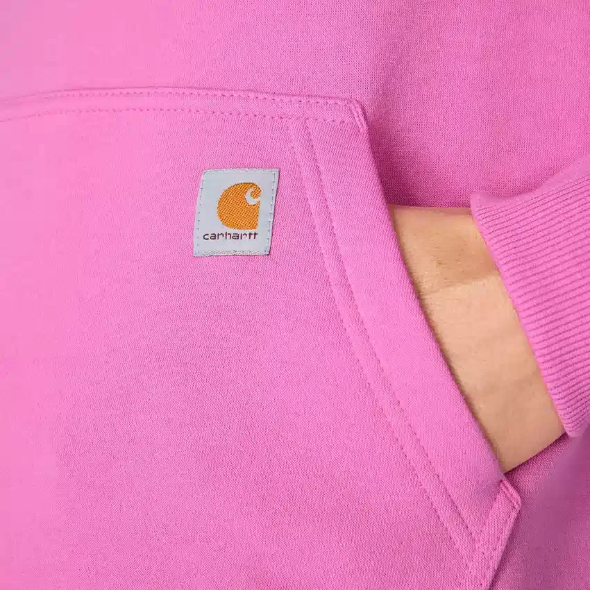Damen-Hoodie mit «Sawyer Script Logo» auf den Armlingen