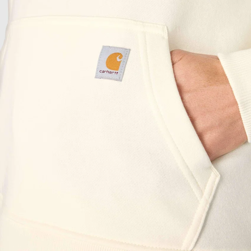 Damen-Hoodie mit «Sawyer Script Logo» auf den Armlingen