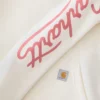 Damen-Hoodie mit «Sawyer Script Logo» auf den Armlingen