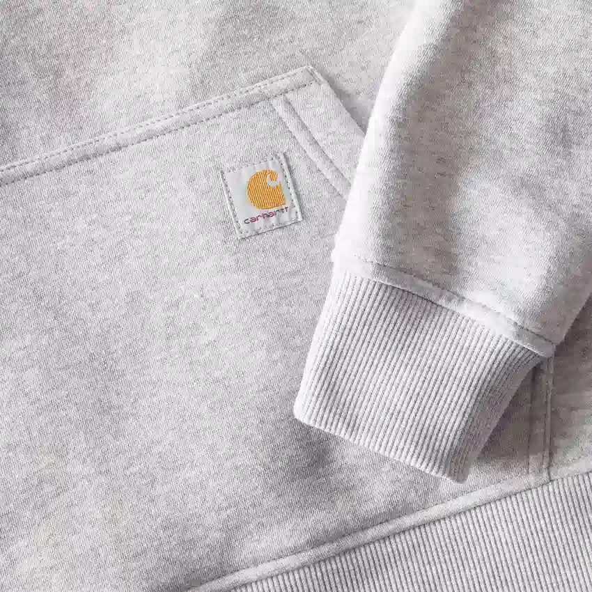 Damen-Hoodie mit «Sawyer Script Logo» auf den Armlingen