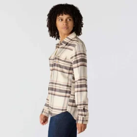 Damen-Karo-Hemd aus der Tencel™-Faser-Serie in lockerer Passform