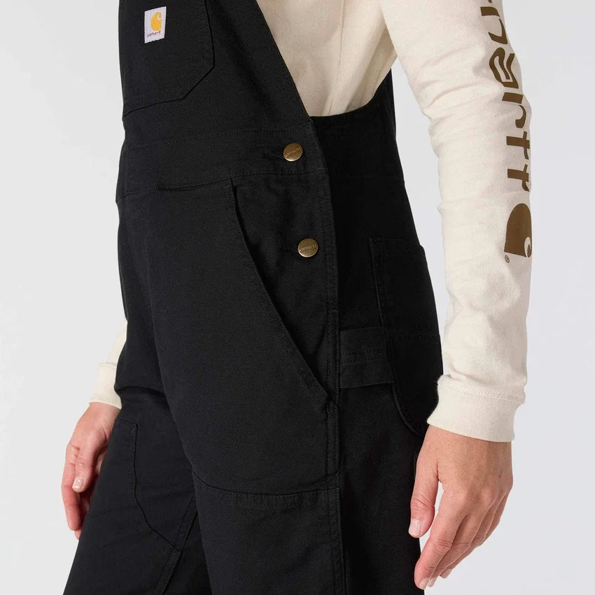Damen-Latzhose «Ashland» aus Canvas mit lockerer Passform