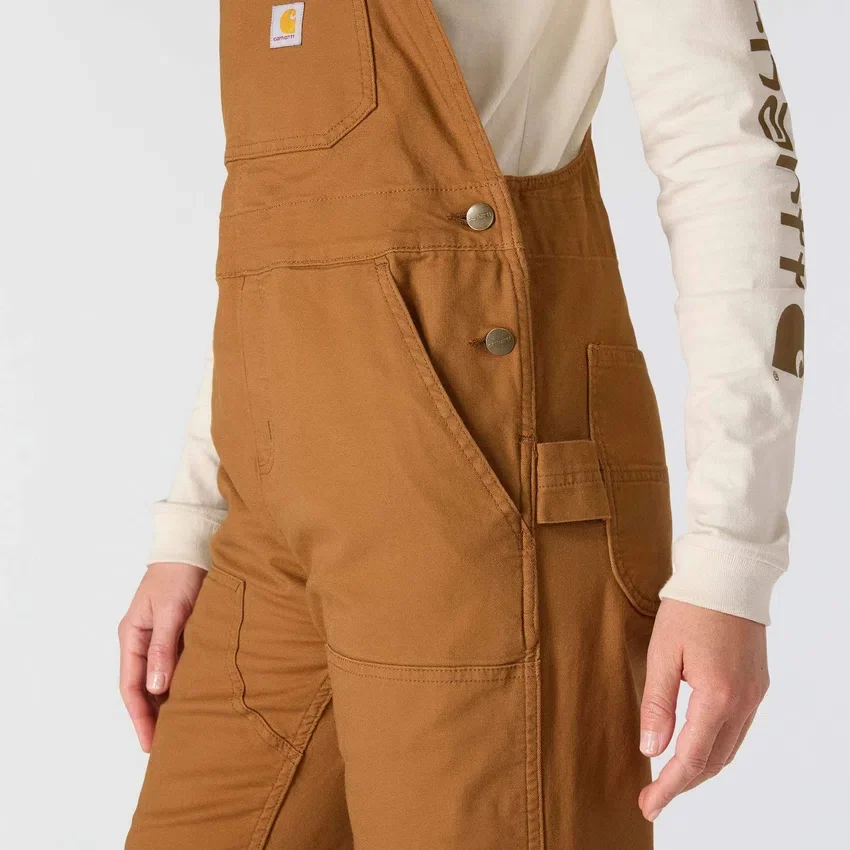 Damen-Latzhose «Ashland» aus Canvas mit lockerer Passform