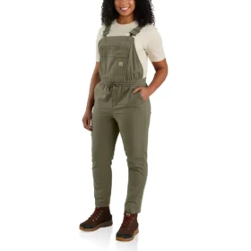 Damen-Latzhose «Force» in lockerer Passform aus Ripstop – Arbeitslatzhose für Damen