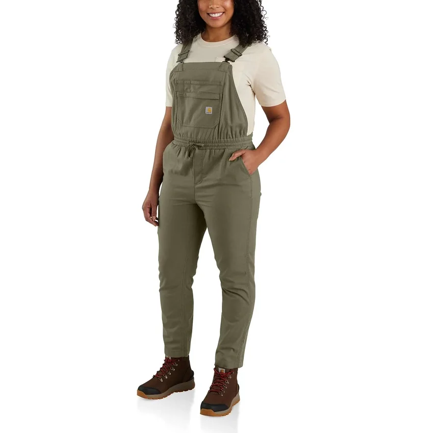 Damen-Latzhose «Force» in lockerer Passform aus Ripstop – Arbeitslatzhose für Damen