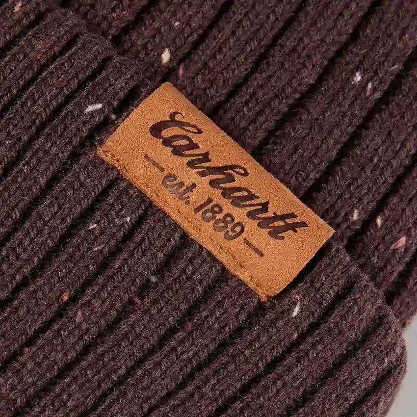 Damen-Mütze aus Wollmischung mit Bommel