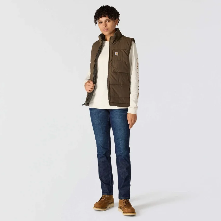 Damen-Pufferweste «Montana», isoliert, wendbar, wasserabweisend – Rain Defender-Weste