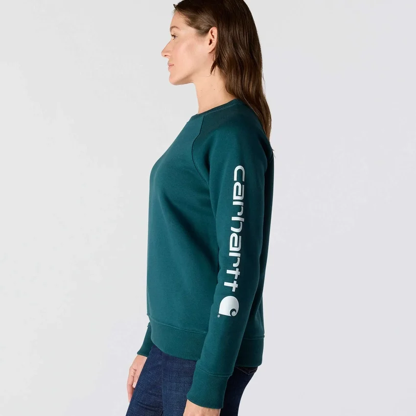 Damen-Sweatshirts mit Rundhalsausschnitt, lockerem Schnitt und Grafikprint, mittelschwer