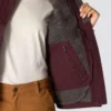 Damen-Weste mit Stehkragen aus gewaschenem Baumwoll-Duck mit Sherpa-Futter