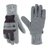 Damenhandschuhe aus synthetischem Wildleder mit Strickbund