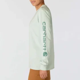 Dearborn Damen-Hemd mit Logo, locker sitzend, schweres Gewebe, mit Armlingen