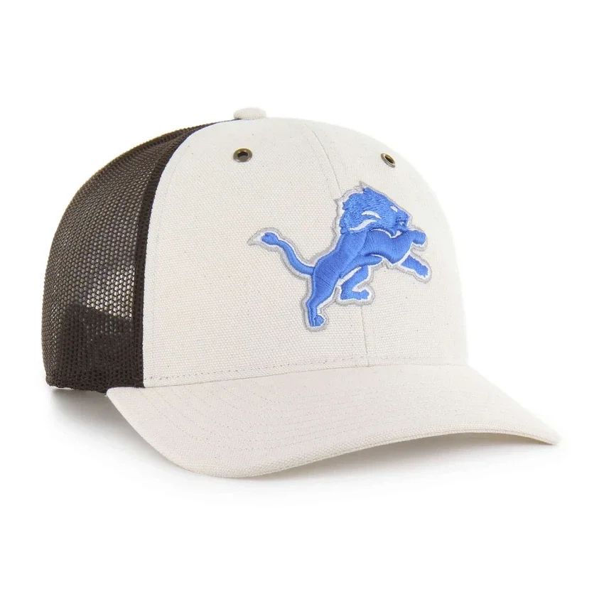 Detroit Lions '47 Ungefärbte Trucker-Kappe, lockere Passform