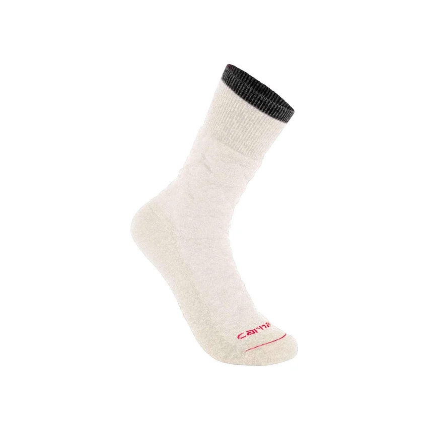 Doppelt gestrickte, schwere Crew-Socken mit Rautenmuster