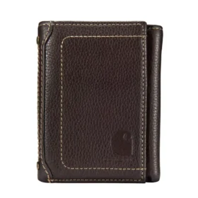 Dreifach-Brieftasche aus Pebble-Leder