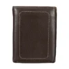 Dreifach-Brieftasche aus Pebble-Leder
