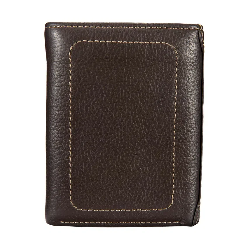 Dreifach-Brieftasche aus Pebble-Leder