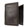 Dreifach-Brieftasche aus Pebble-Leder