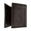Dreifach-Brieftasche aus Pebble-Leder