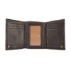 Dreifach-Brieftasche aus Pebble-Leder