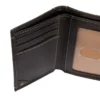 Dreifach-Brieftasche aus Pebble-Leder