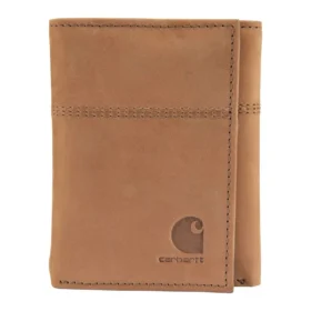 Dreifach gefaltete Brieftasche aus Sattelleder
