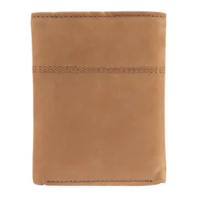 Dreifach gefaltete Brieftasche aus Sattelleder